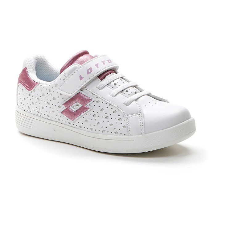 Kids' Lotto 1973 AMF Evo VI Glitter CL S Sports Shoes White | XL076067J6