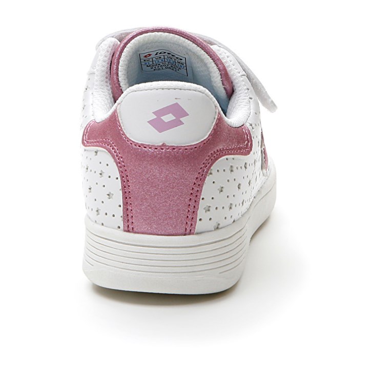 Kids' Lotto 1973 AMF Evo VI Glitter CL S Sports Shoes White | XL076067J6