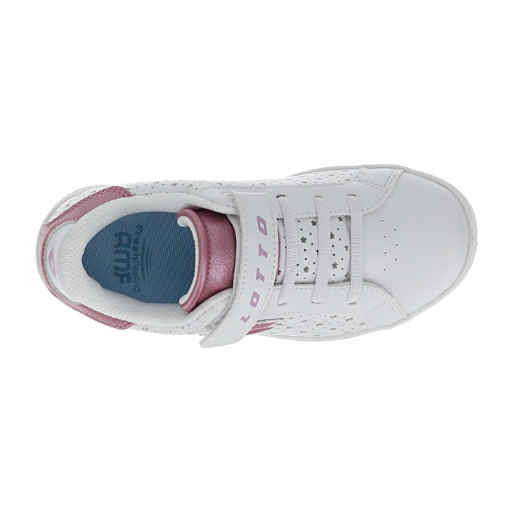 Kids' Lotto 1973 AMF Evo VI Glitter CL S Sports Shoes White | XL076067J6