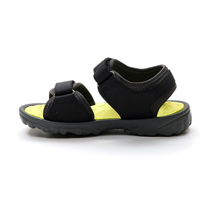 Kids' Lotto Las Rochas 1 CL Sandals Black / Yellow | UM451435L4