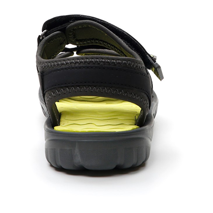 Kids' Lotto Las Rochas 1 CL Sandals Black / Yellow | UM451435L4