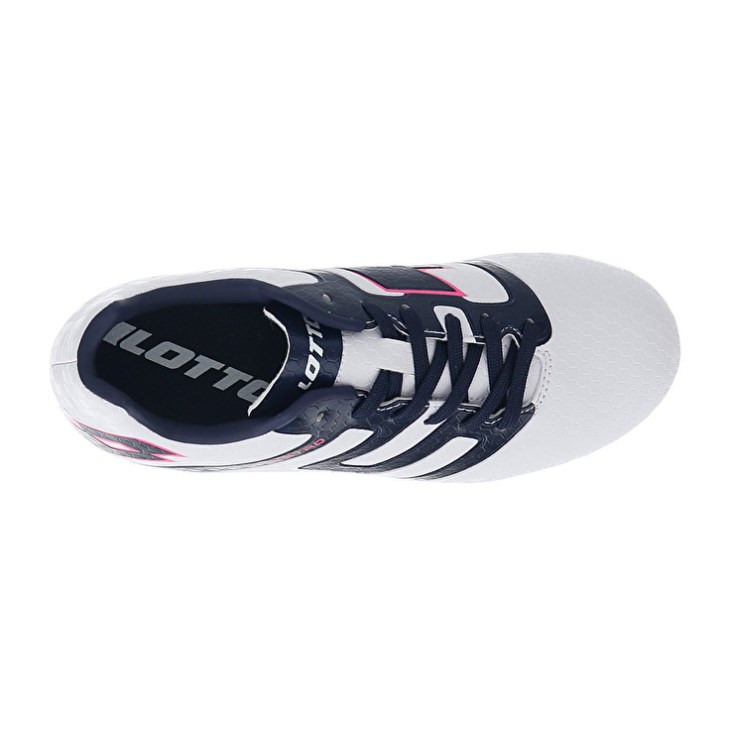 Kids' Lotto Maestro 700 IV AGM JR Soccer Shoes Wgite / Black / Red | GP324812E7