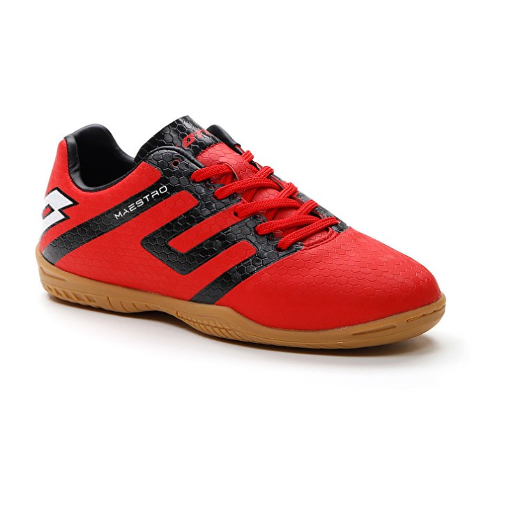 Kids' Lotto Maestro 700 IV ID JR Football Boots Red / Black | YZ686338P9