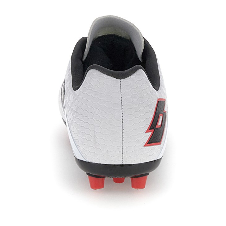Kids' Lotto Maestro 700 V AGM JR Soccer Shoes White / Black / Red | UJ360246U4