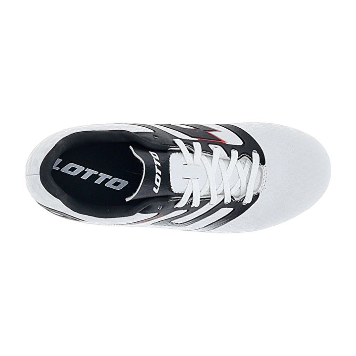 Kids' Lotto Maestro 700 V AGM JR Soccer Shoes White / Black / Red | UJ360246U4