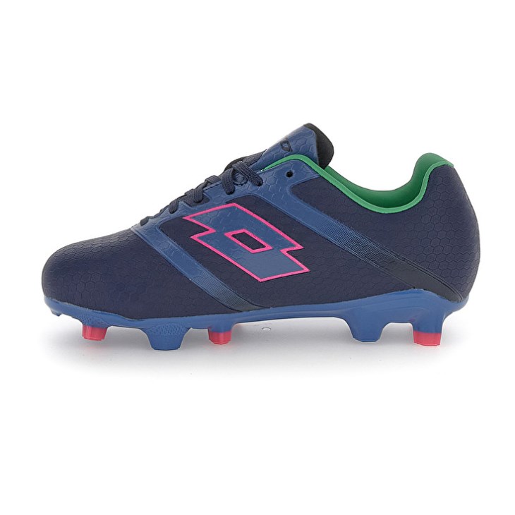 Kids' Lotto Maestro 700 V FG AGM JR Soccer Shoes Navy Blue | DK271097E8