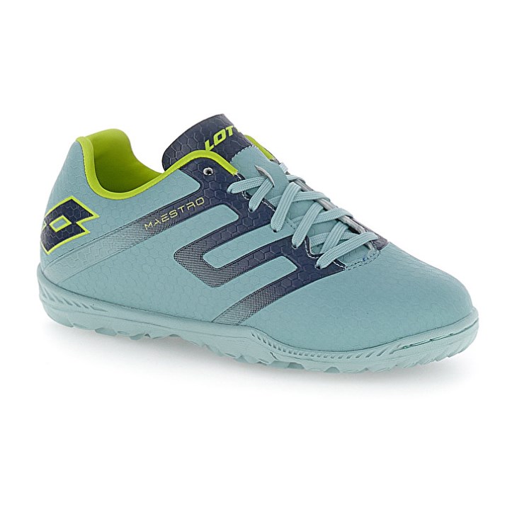 Kids' Lotto Maestro 700 V TF JR Football Boots Green / Blue | LO332283F8