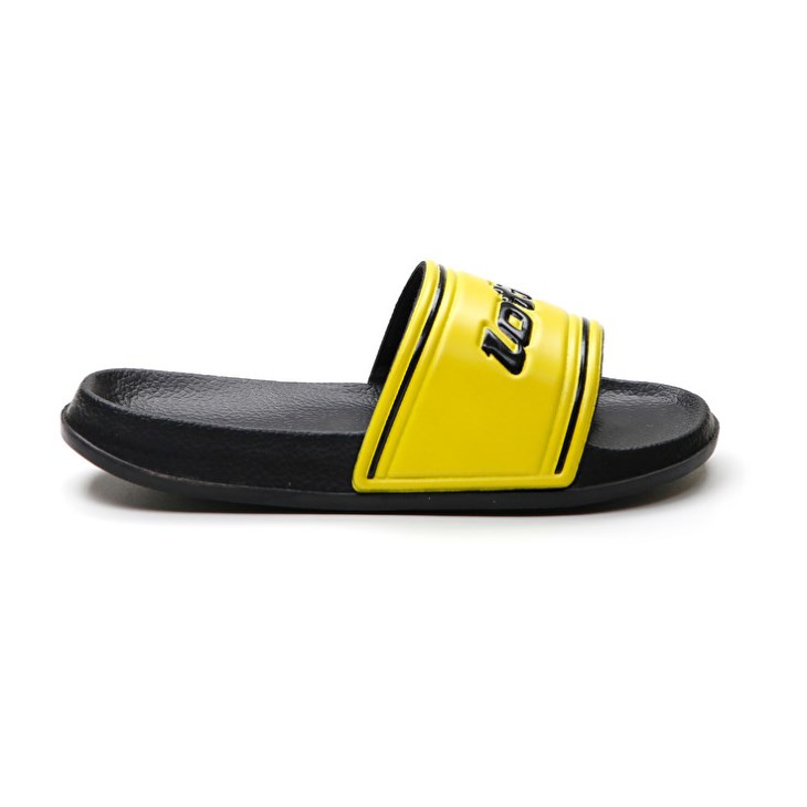 Kids' Lotto Midway IV CL Slides Black / Yellow | UL562926K6