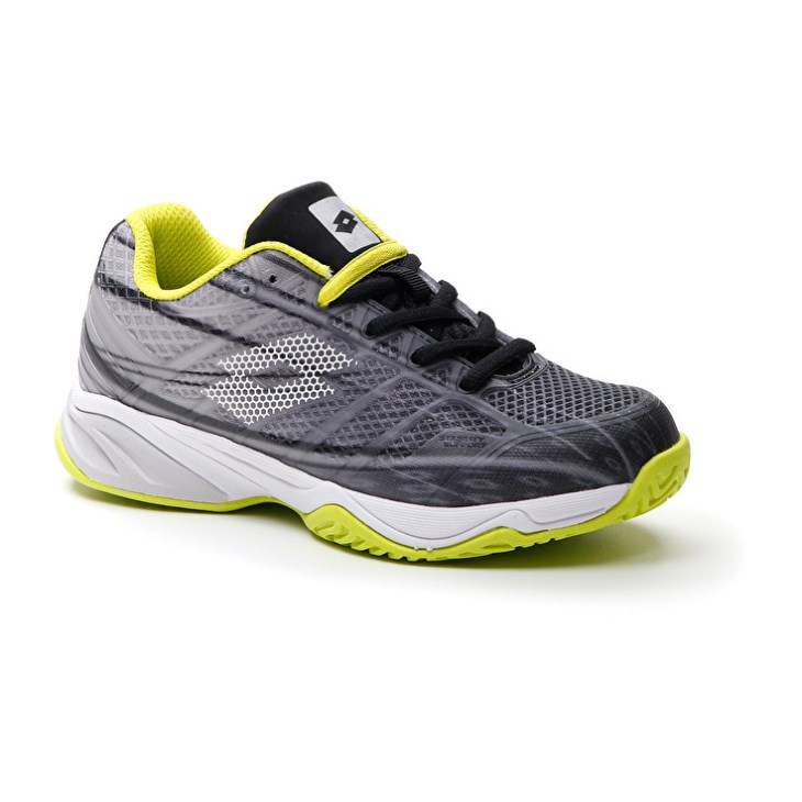 Kids' Lotto Mirage 300 ALR JR Tennis Shoes Black / White / Green | PC508050S4