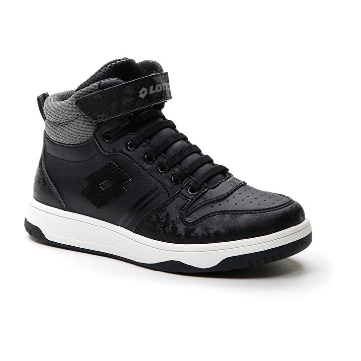 Kids' Lotto Rocket AMF III Mid Stud CL S Basketball Shoes Black | IO434543V8