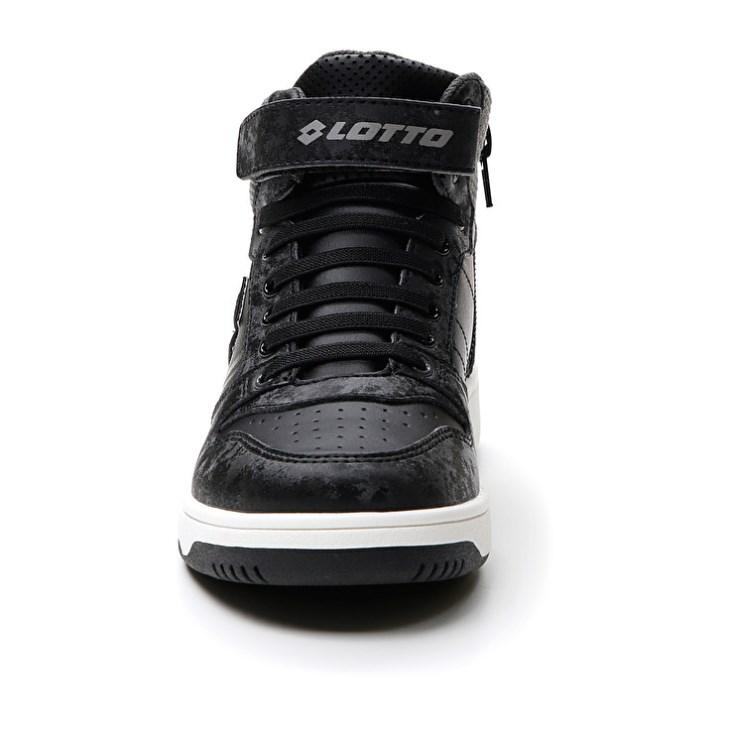 Kids' Lotto Rocket AMF III Mid Stud CL S Basketball Shoes Black | IO434543V8