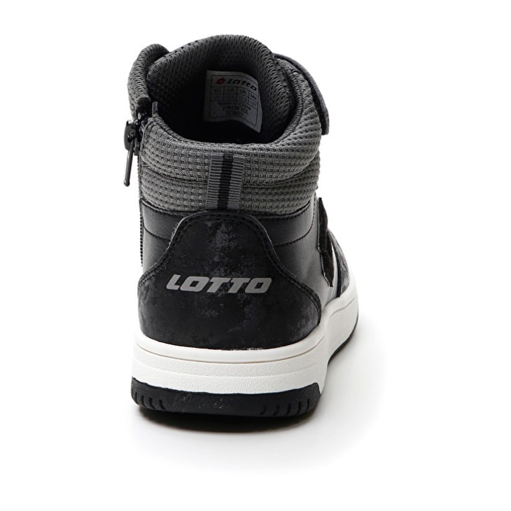 Kids' Lotto Rocket AMF III Mid Stud CL S Basketball Shoes Black | IO434543V8