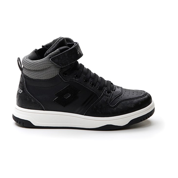 Kids' Lotto Rocket AMF III Mid Stud CL S Basketball Shoes Black | IO434543V8