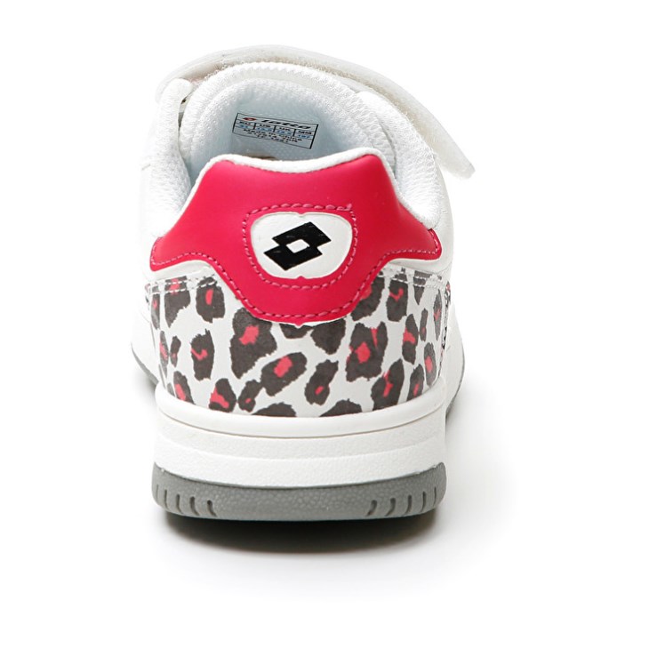 Kids' Lotto Rocket AMF II Leopard CL S Basketball Shoes White / Red | ZA479497O7