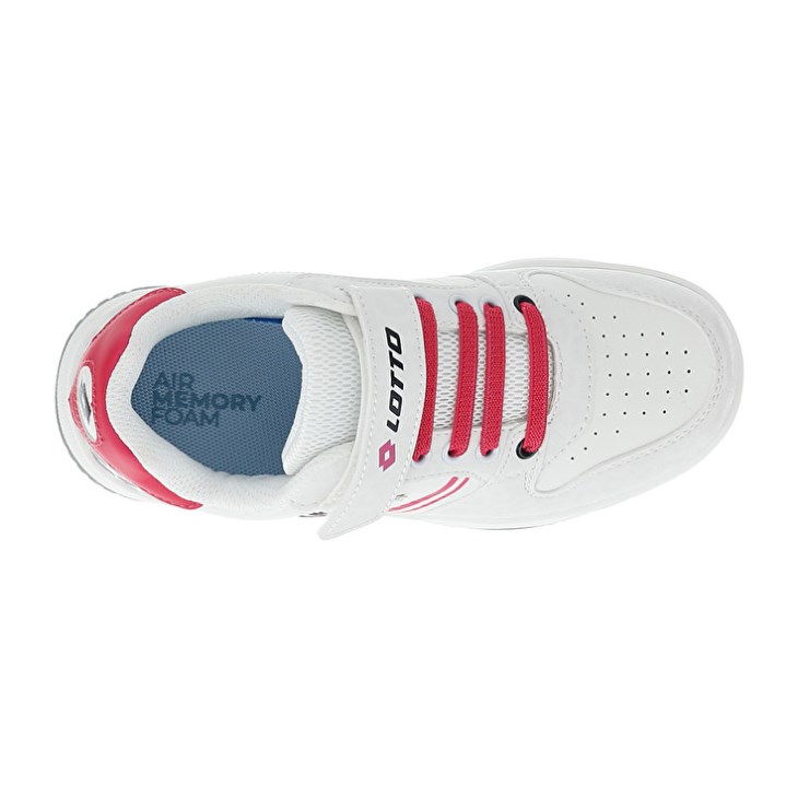 Kids' Lotto Rocket AMF II Leopard CL S Basketball Shoes White / Red | ZA479497O7