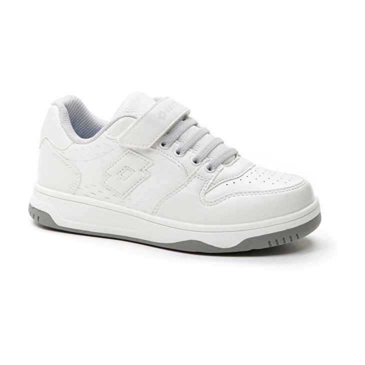 Kids' Lotto Rocket AMF II Lth CL S Basketball Shoes White | UY277327U6