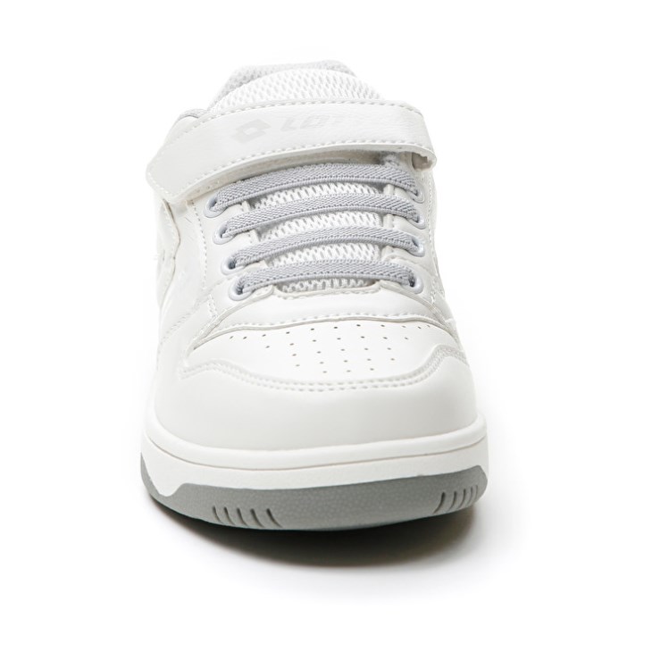 Kids' Lotto Rocket AMF II Lth CL S Basketball Shoes White | UY277327U6
