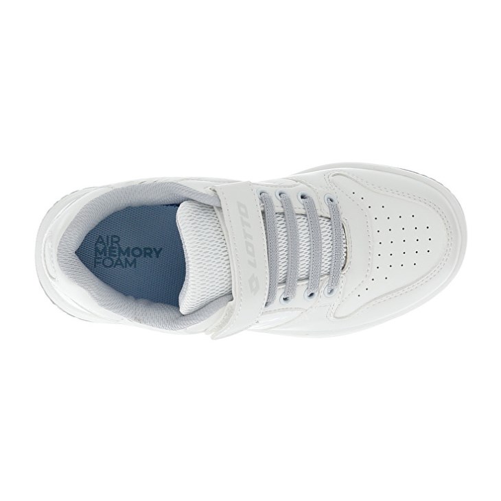 Kids' Lotto Rocket AMF II Lth CL S Basketball Shoes White | UY277327U6