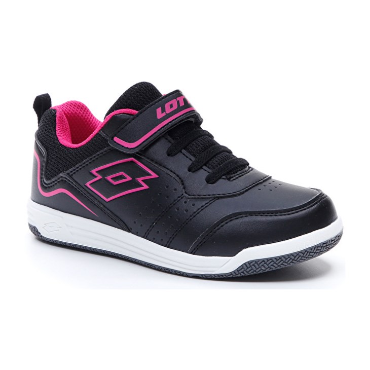 Kids' Lotto Set Ace AMF Xiv CL SL Sports Shoes Black / Fuchsia | XY431633J9