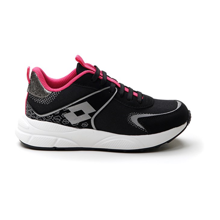 Kids' Lotto Sirius AMF CL Sneakers Black / Pink | QN692379D6