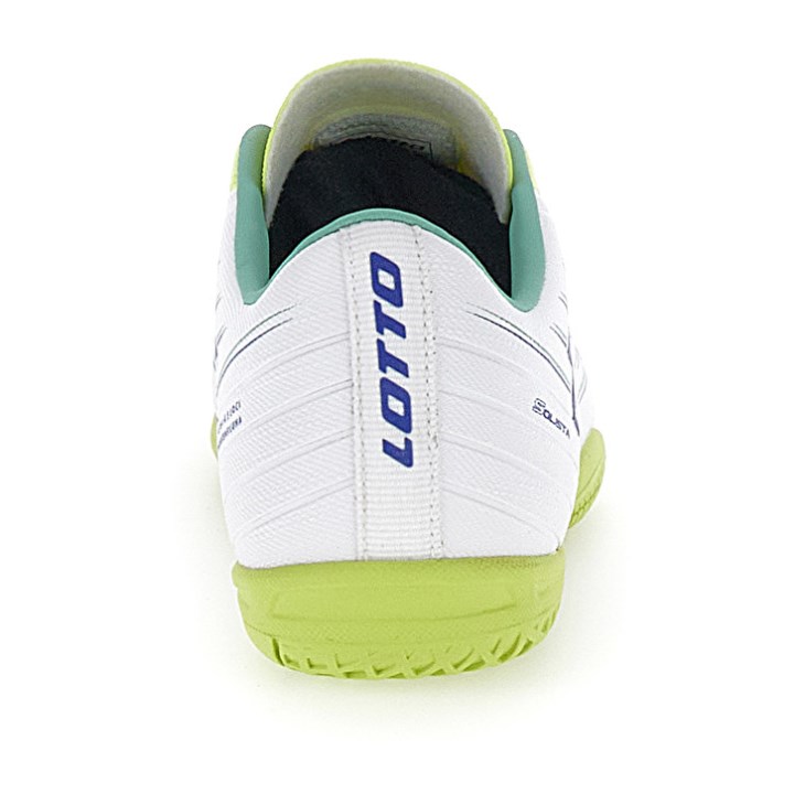 Kids' Lotto Solista 700 VIII ID JR Soccer Shoes White / Green Yellow | MK093599S2