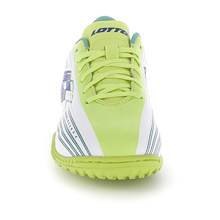 Kids' Lotto Solista 700 VIII TF JR Soccer Shoes White / Green Yellow | JE638293J2
