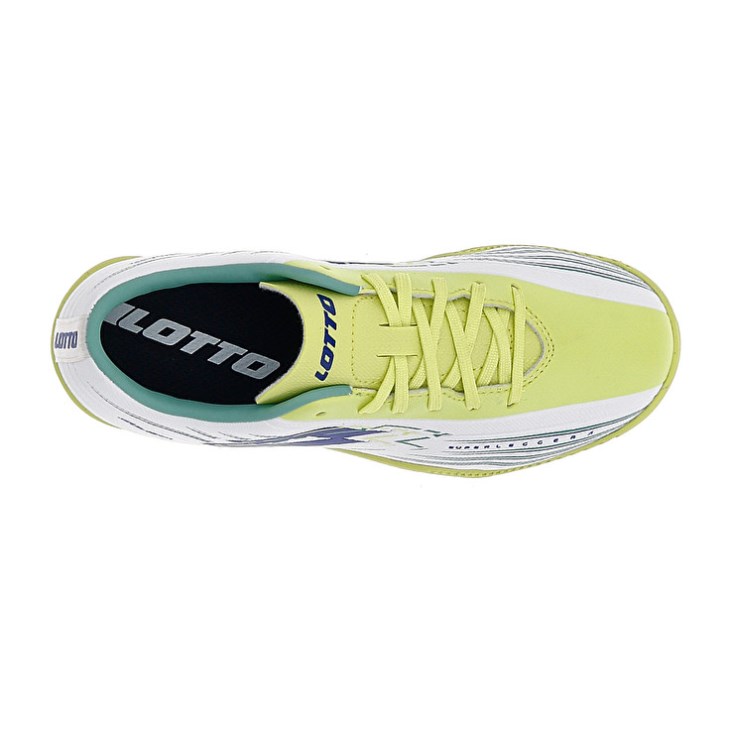 Kids' Lotto Solista 700 VIII TF JR Soccer Shoes White / Green Yellow | JE638293J2