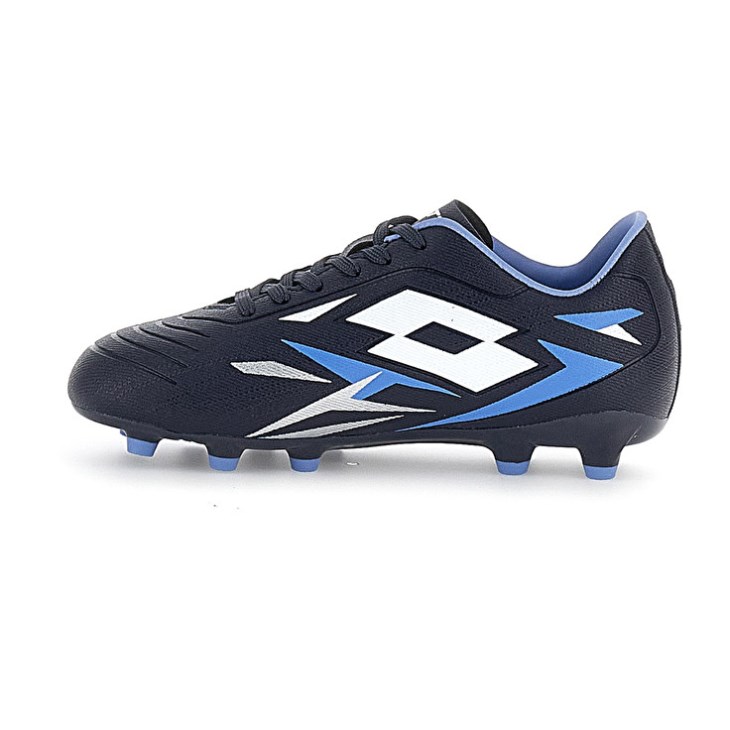 Kids' Lotto Solista 700 VI FG JR Soccer Shoes Navy Blue / White / Blue | MS916051I9