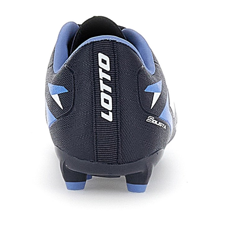 Kids' Lotto Solista 700 VI FG JR Soccer Shoes Navy Blue / White / Blue | MS916051I9