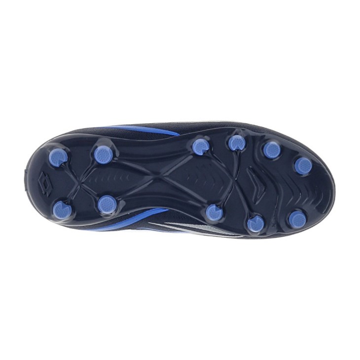Kids' Lotto Solista 700 VI FG JR Soccer Shoes Navy Blue / White / Blue | MS916051I9