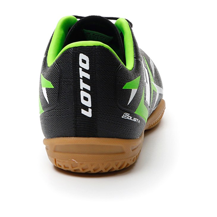 Kids' Lotto Solista 700 VI ID JR Soccer Shoes Black / Green | GU949854H2