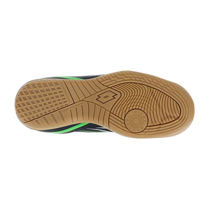 Kids' Lotto Solista 700 VI ID JR Soccer Shoes Black / Green | GU949854H2