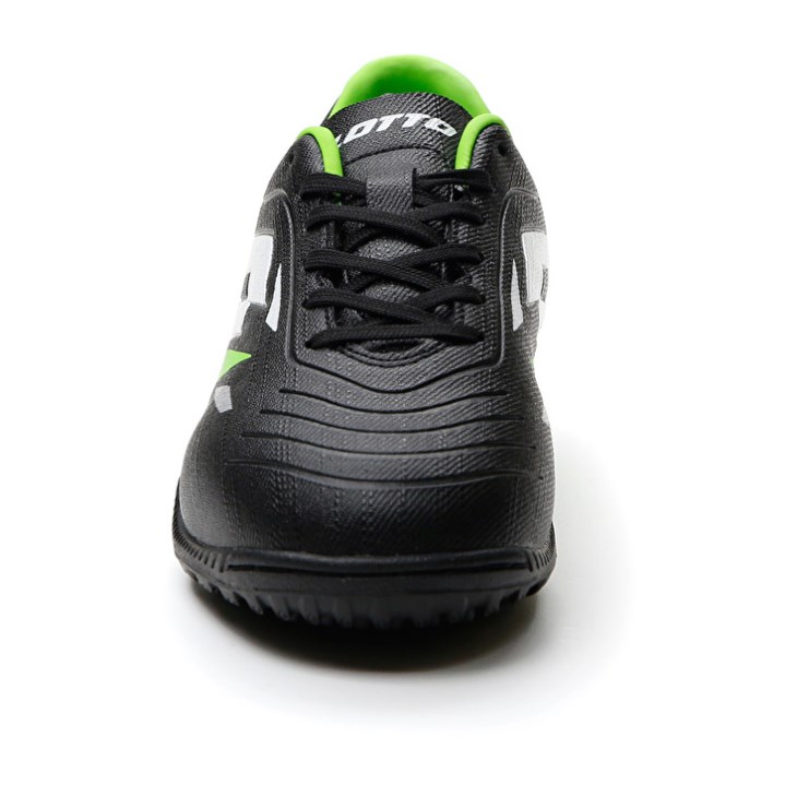 Kids' Lotto Solista 700 VI TF JR Soccer Shoes Black / Green | XG168806G1