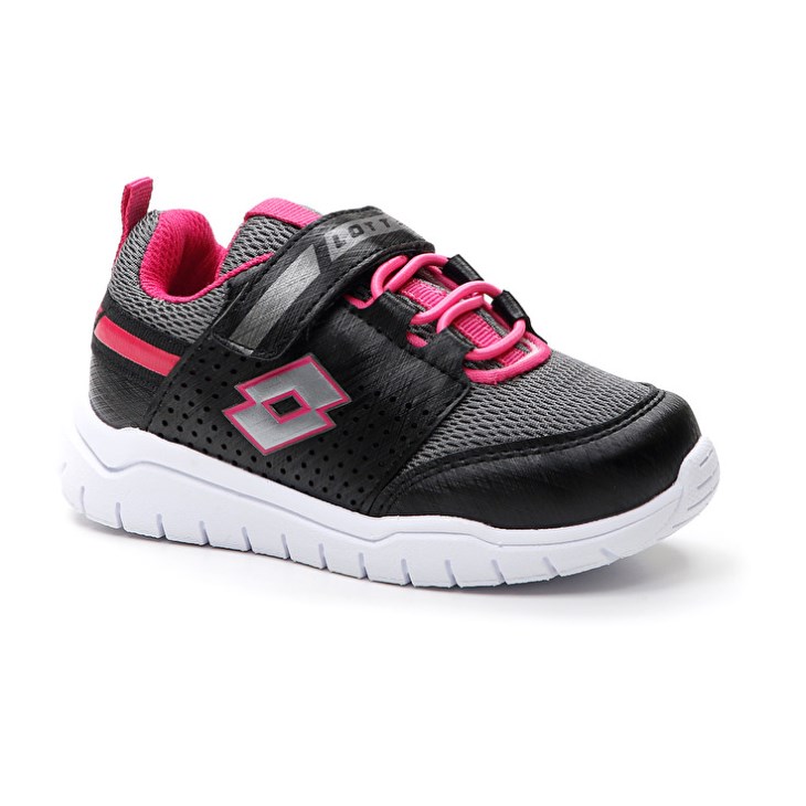 Kids' Lotto Spacelite AMF INF S Sports Shoes Black / Grey / Rose | DD193159X1