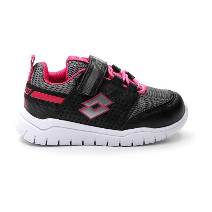 Kids' Lotto Spacelite AMF INF S Sports Shoes Black / Grey / Rose | DD193159X1