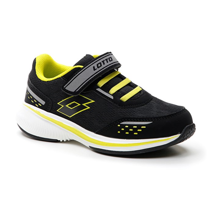 Kids' Lotto Speedevo 600 AMF CL S Running Shoes Black / Grey / Green | XN592849Z7