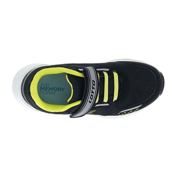 Kids' Lotto Speedevo 600 AMF CL S Running Shoes Black / Grey / Green | XN592849Z7