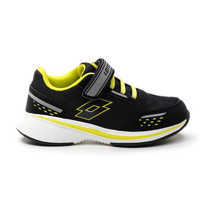 Kids' Lotto Speedevo 600 AMF CL S Running Shoes Black / Grey / Green | XN592849Z7
