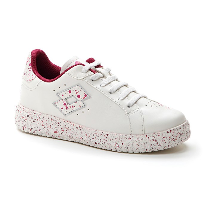 Kids' Lotto Venus AMF III PRT CL Sneakers White / Red | ST042444N8