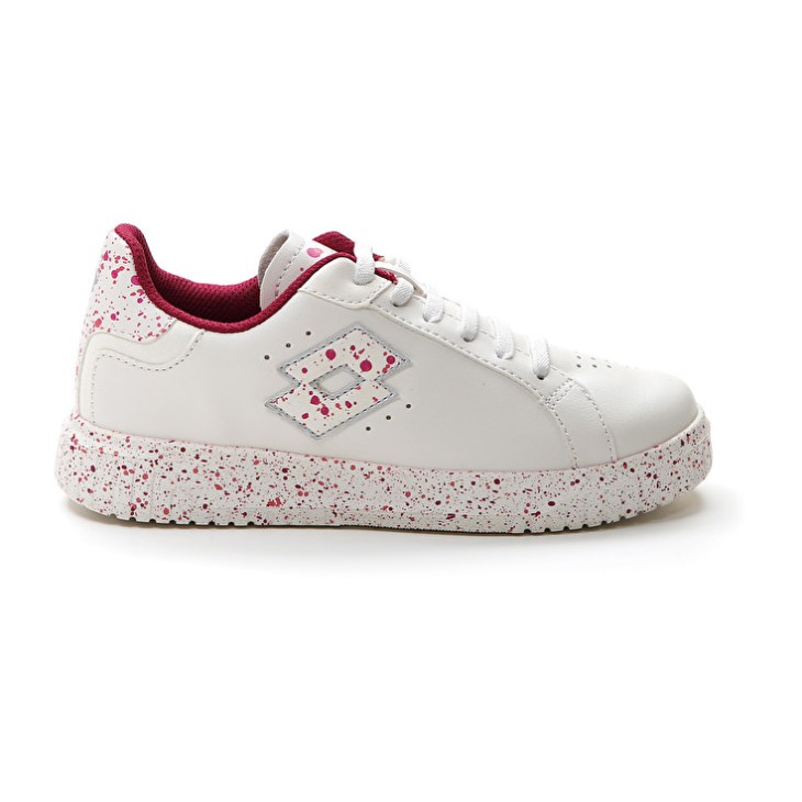 Kids' Lotto Venus AMF III PRT CL Sneakers White / Red | ST042444N8