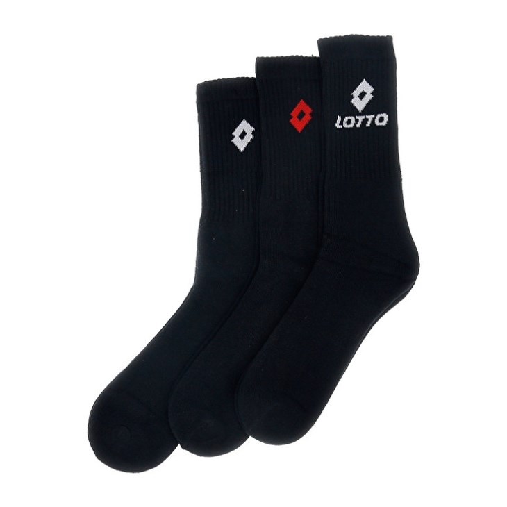 Lotto Sports Quarter Pk3prs Socks Black | EY602980S0