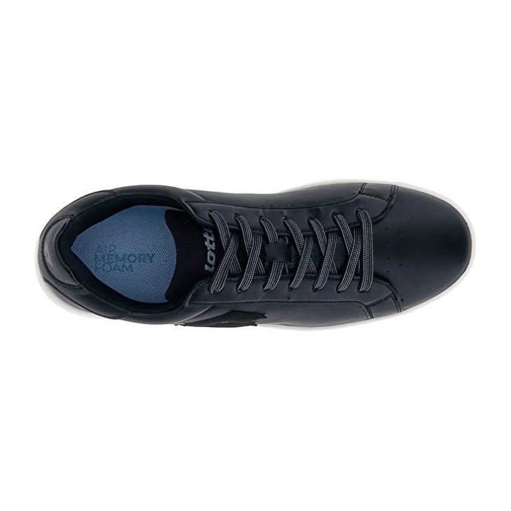Men Lotto 1973 AMF Evo VII Tennis Shoes Black | XJ557215B9