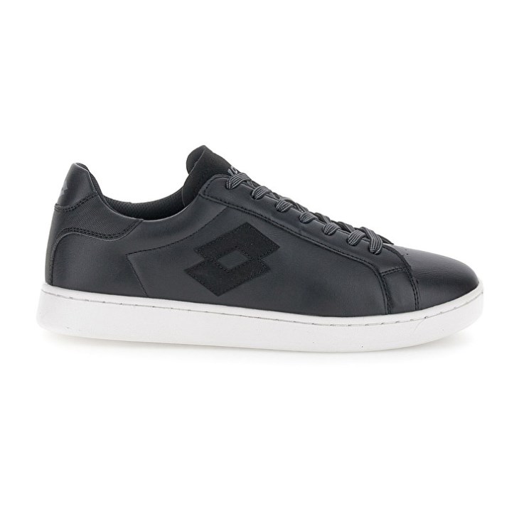 Men Lotto 1973 AMF Evo VII Tennis Shoes Black | XJ557215B9