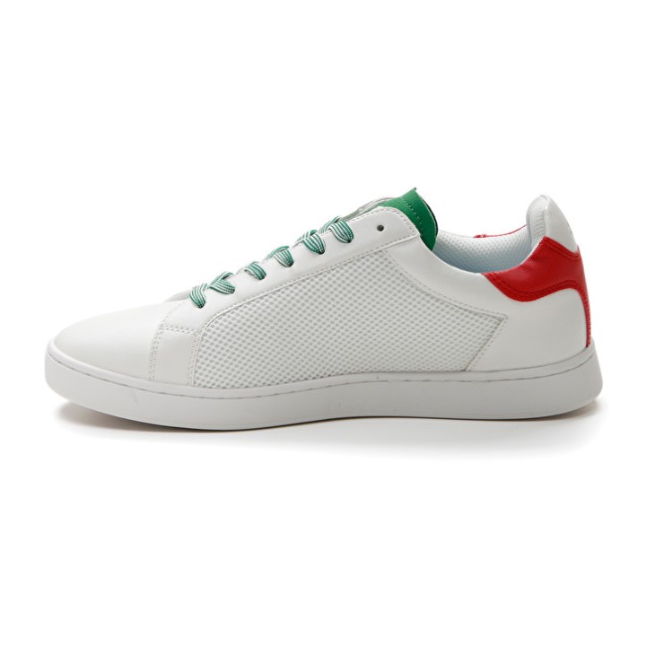 Men Lotto 1973 AMF NET Tennis Shoes White / Green / Red | TG984608A3
