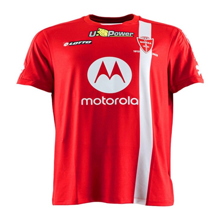 Men Lotto Ac Monza Home 22/23 JRS SPN Authentic T Shirts Red | ZI459745D5