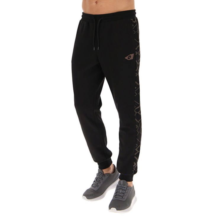 Men Lotto Athletica Classic VI 3 Pants Black | EI886228B3
