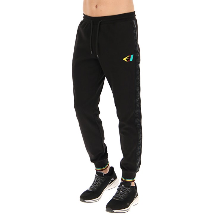 Men Lotto Athletica Classic V Sports Pants Black | HD793199G0