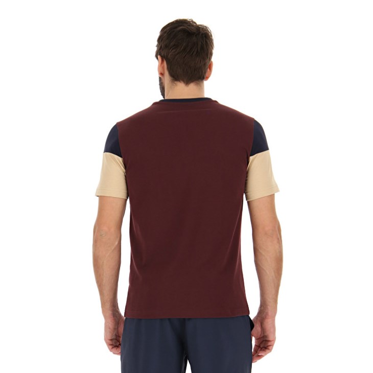 Men Lotto Athletica LG III BCK JS T Shirts Dark Red | LA731993E4