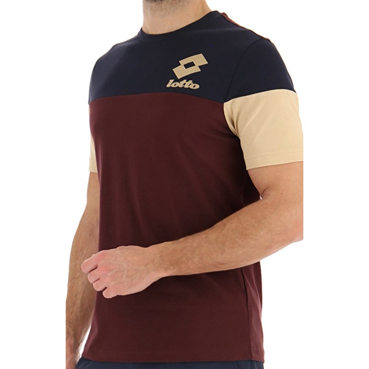 Men Lotto Athletica LG III BCK JS T Shirts Dark Red | LA731993E4