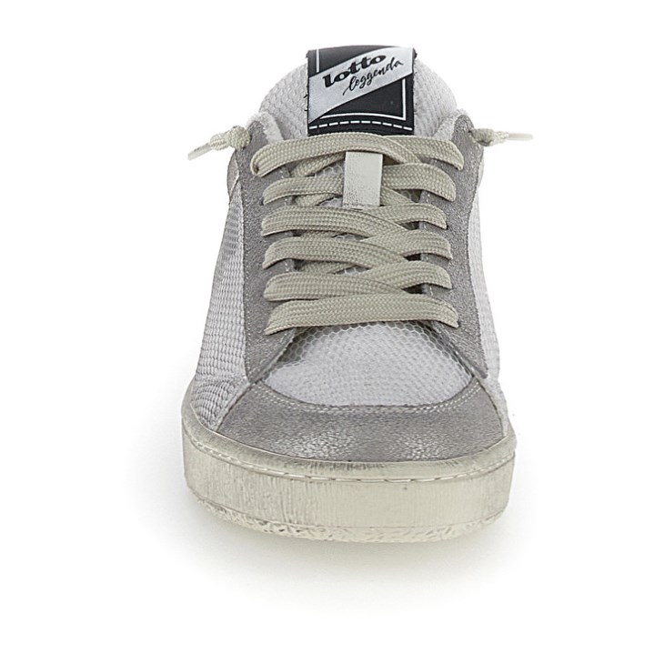 Men Lotto Autograph Grid 1 Sneakers White / Dark Grey / Silver | CS552675Z4